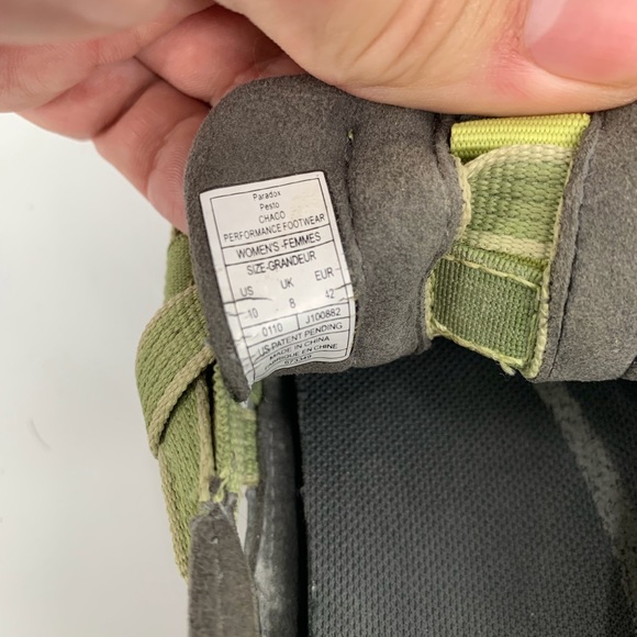 CHACO Paradox Shoe Woven Green Hiking Outdoor 10 - Picture 9 of 9